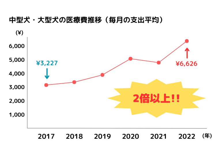 通院費の推移グラフ